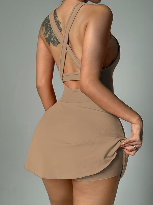 Cross Back Golf Skirt